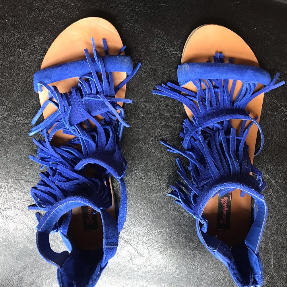 Beautiful blue sandals
